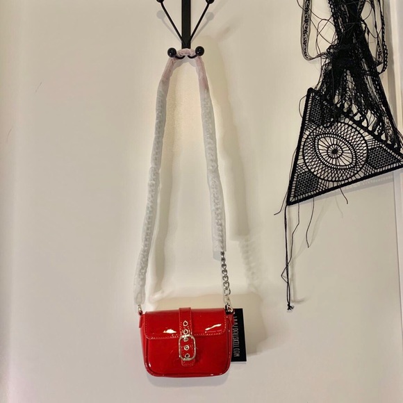 Mini Red Crossbody Bag (She Devil Patent Purse) - Picture 3 of 8
